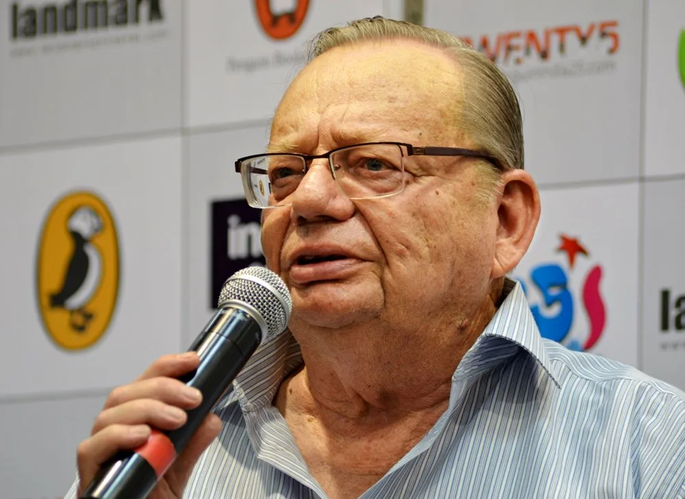 Ruskin Bond in Bangalore, India (Jim Ankan Deka photography)