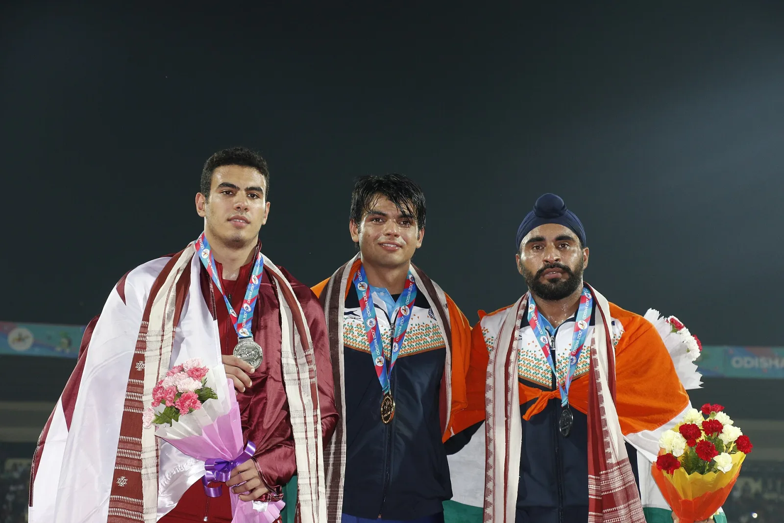 Athletes during 22nd Asian Athletics Championships in Bhubaneswar.