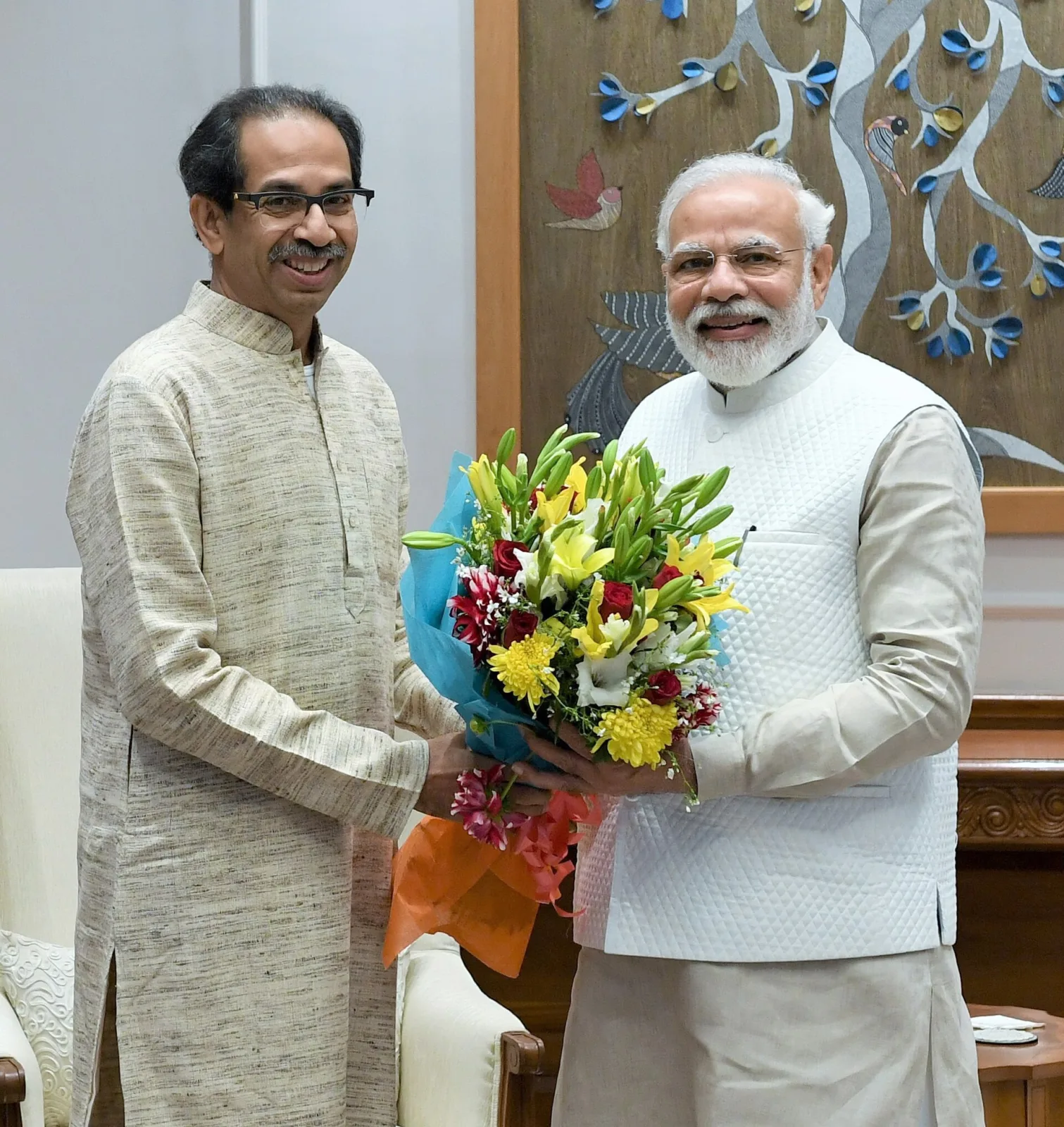 The Chief Minister of Maharashtra, Shri Uddhav Thackeray calling on the Prime Minister, Shri Narendra Modi, in New Delhi on February 21, 2020.