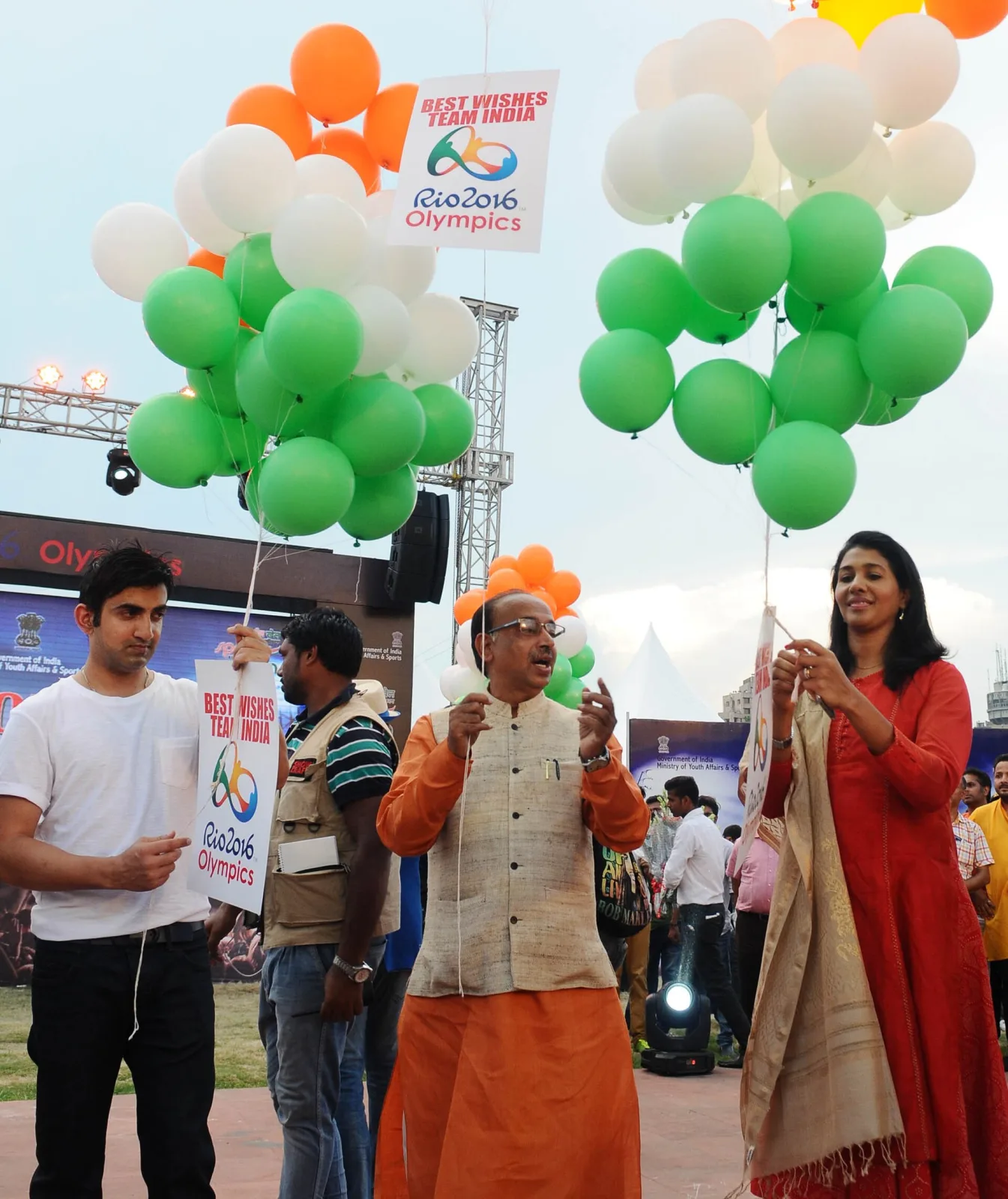 The Minister of State for Youth Affairs and Sports (IC), Water Resources, River Development and Ganga Rejuvenation, Shri Vijay Goel inaugurated the Exhibition on Olympic Games and Live Screening of Ri